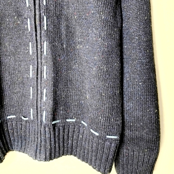 Vintage Y2K Cabin Creek Cardigan L Zip Front Academia Preppy Cabincore NWT - Picture 5 of 8